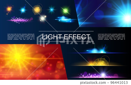 Realistic Light Elements Concept Realistic Light Elements Concept 96441013