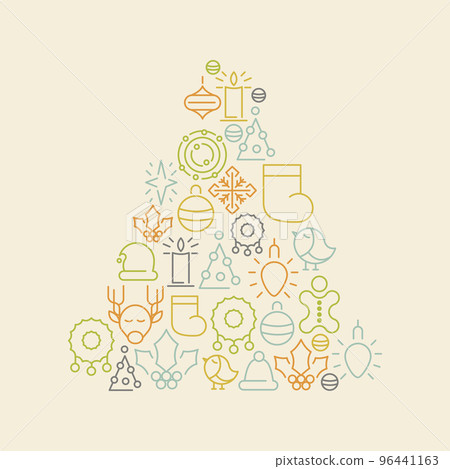 Christmas Icons Set 96441163