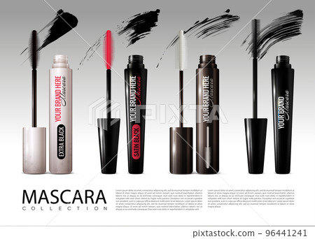 Realistic Cosmetic Mascara Collection 96441241