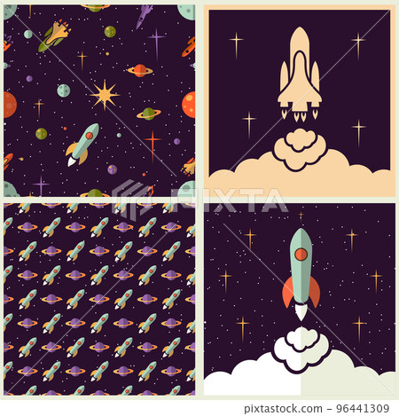 Planets, rockets and stars 96441309