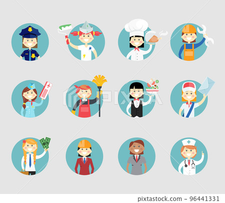 Professional women avatar set Professional women avatar set 96441331