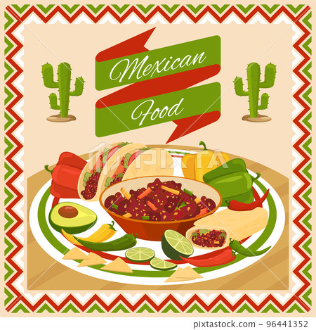 Mexican food poster Mexican food poster 96441352