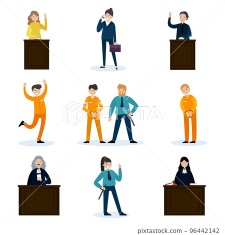 People In Court Set People In Court Set 96442142