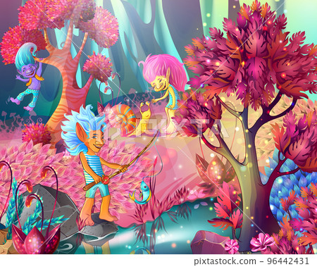 Cartoon Game Design Magic Template 96442431