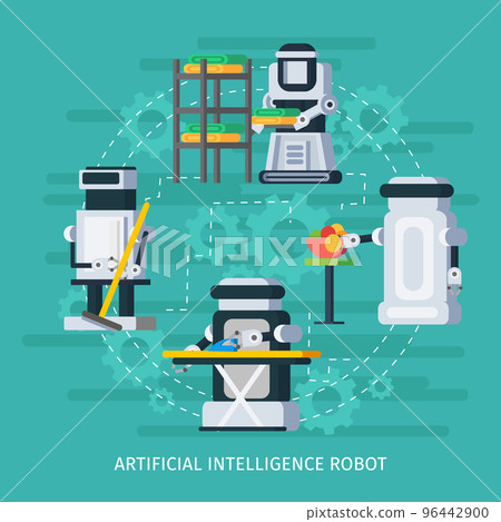 Artificial Intelligence Round Composition 96442900