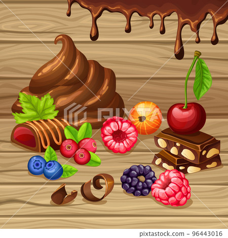 Cartoon Sweet Products Set Cartoon Sweet Products Set 96443016