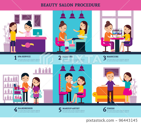 Beauty Salon People Template 96443145