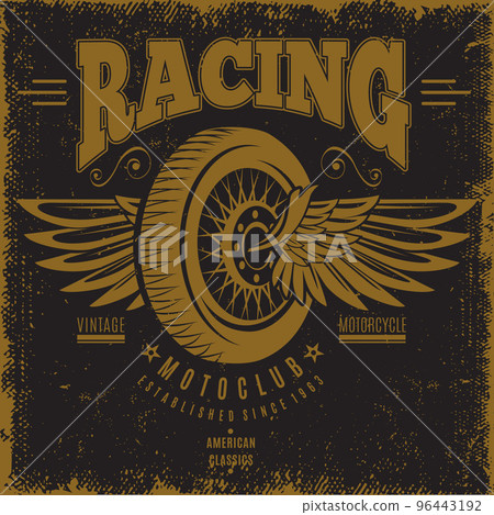 Vintage Moto Club Poster Vintage Moto Club Poster 96443192