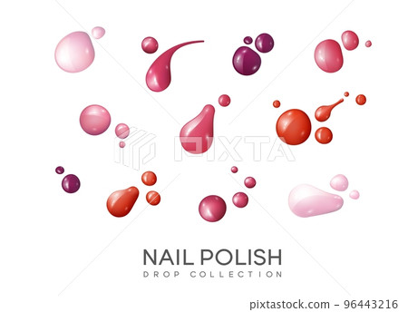 Realistic Nail Polish Set 96443216
