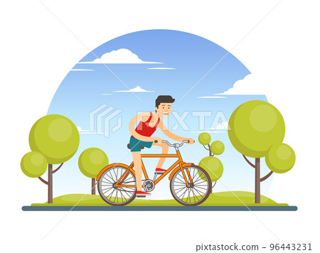 Colorful Healthy Sport Lifestyle Concept 96443231