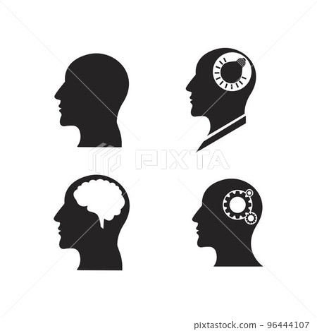 human head icon human head icon 96444107
