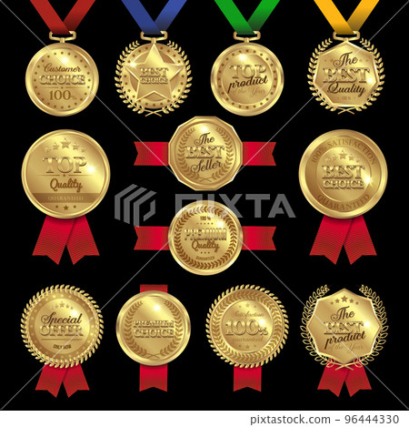 Medal Awards Labels Set Medal Awards Labels Set 96444330