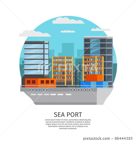 Sea Port Round Design Sea Port Round Design 96444385