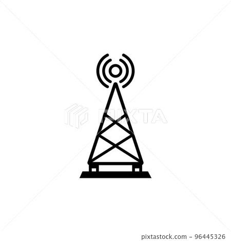 signaling pole icon 96445326