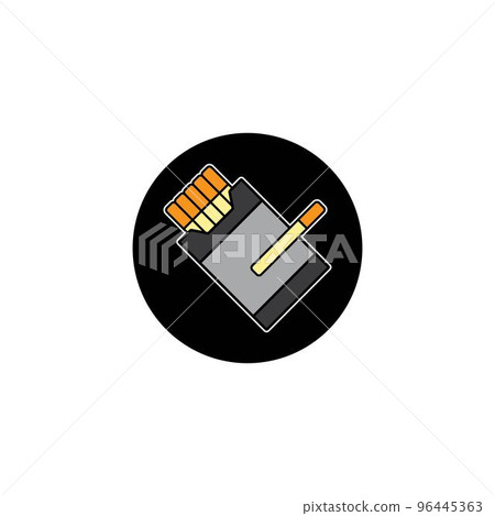 cigarette icon vector 96445363