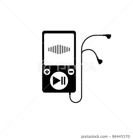 music player doodle icon 96445570
