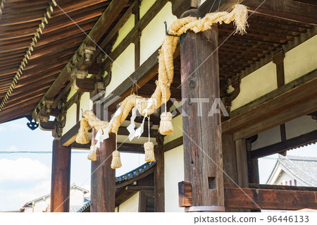 Shimenawa at Todaiji Temple in Nara City 96446133
