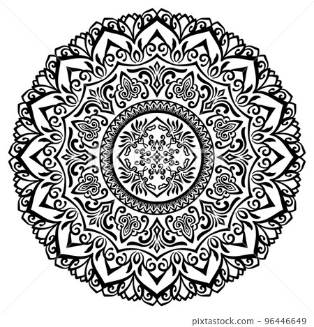 曼陀羅藝術（線描、單色、書法、亞洲） 96446649