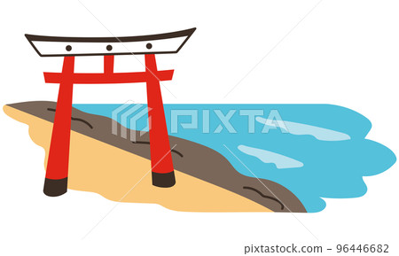 Aoshima Shrine, Miyazaki Prefecture, tourist destination, coastal torii gate 96446682