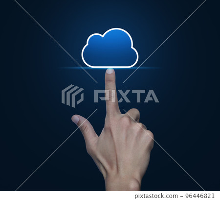 Technology cloud computing concept 96446821