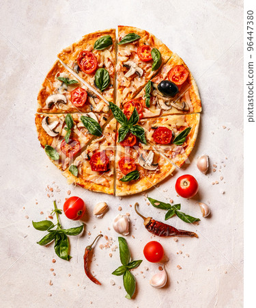 Fresh homemade pizza 96447380