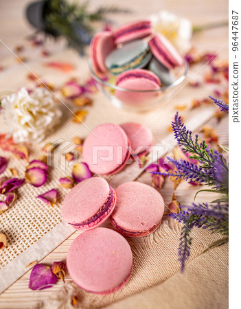 French macarons dessert 96447687