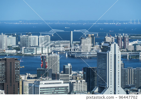 Cityscape of Tokyo Tokyo Gate Bridge Seascape in the direction of Chiba [Minato Ward, Tokyo] 96447702
