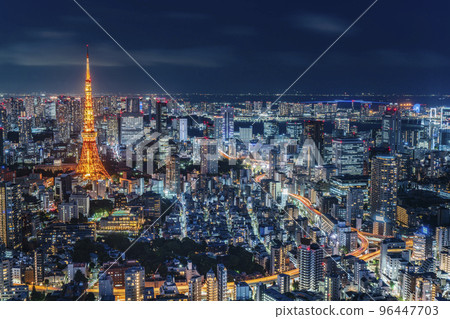 City night view of Tokyo [Tokyo, Minato-ku] 96447703