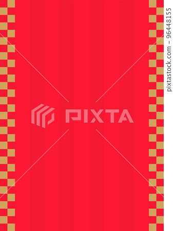 時尚華麗的日本現代設計背景、橫幅、相框-新年形像素材-A4比例 96448155