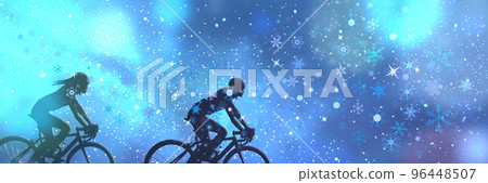 穿越星空閃耀水晶的公路自行車騎行 穿越星空閃耀水晶的公路自行車騎行 96448507