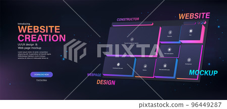 Creation of sites or app from ready-made mockups 96449287