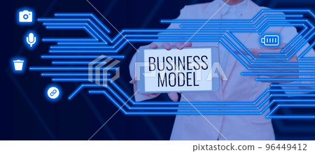Inspiration showing sign Business Model. Internet Concept model showing how a company operates to generate more profit Inspiration showing sign Business Model. Internet Concept model showing how a company operates to generate more profit 96449412