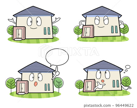 Deformed house character set 96449622