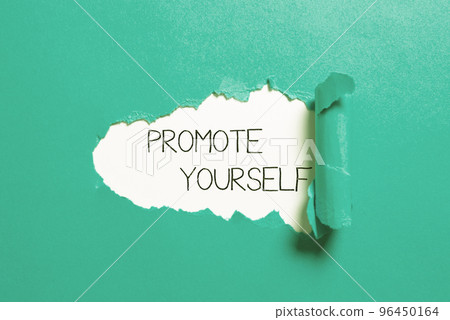 Sign displaying Promote Yourself. Internet Concept the act or practice of promoting one s is own interests Sign displaying Promote Yourself. Internet Concept the act or practice of promoting one s is own interests 96450164