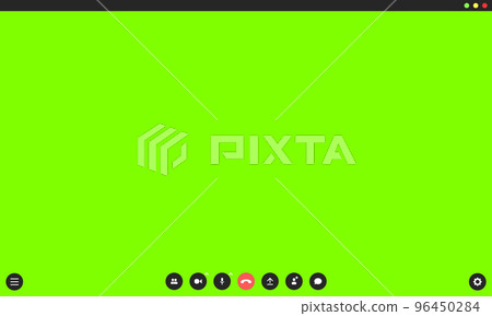 Start online conference concept. Video call app mockup Start online conference concept. Video call app mockup 96450284
