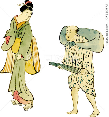 lady and luggage 96450678