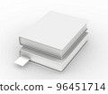 template empty book mockup , 3D rendering 96451714