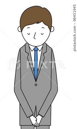 年輕的商人鞠躬 96451945