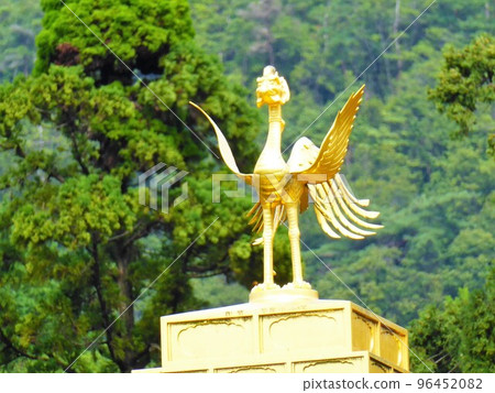 金属工芸◇ 金閣寺 置物 金色◇ gold color 鳳凰 Kinkakuji Temple