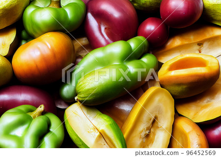 Sapote in different colors illustration 96452569