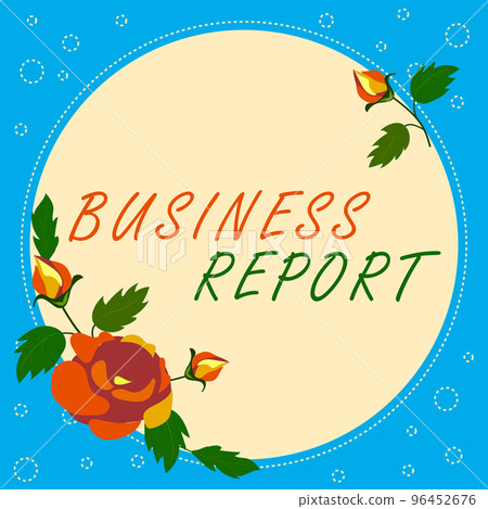 Conceptual display Business Report. Word Written on the formal written document for a business setting Conceptual display Business Report. Word Written on the formal written document for a business setting 96452676