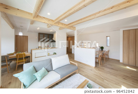 Living room in a newly built bright detached house Living room in a newly built bright detached house 96452842