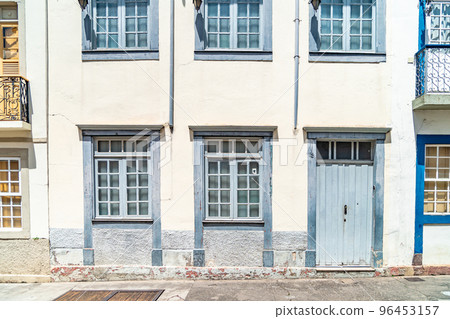 house facades of small towns in south america house facades of small towns in south america 96453157