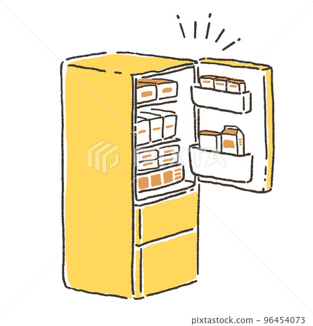 冰箱的簡單插圖 冰箱的簡單插圖 96454073