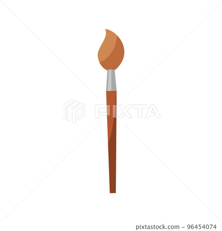 Artistic paint brush simple icon or symbol, flat vector illustration isolated. 96454074