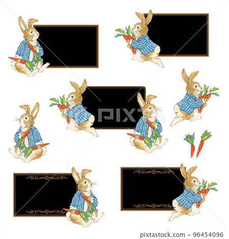 cute rabbit greeting card, 96454096