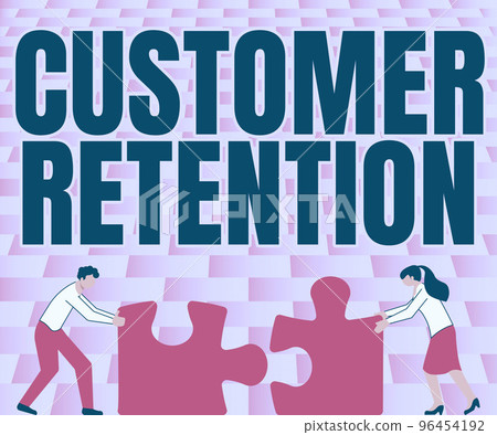 Inspiration showing sign Customer Retention. Business idea activities companies take to reduce user defections 96454192