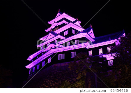 Light up Okayama Castle 96454416