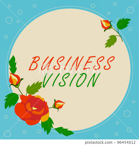 Handwriting text Business Vision. Business concept description of what an organization would like to achieve Handwriting text Business Vision. Business concept description of what an organization would like to achieve 96454812