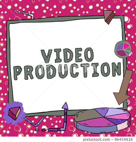 Handwriting text Video Production. Internet Concept process of converting an idea into a video Filmaking 96454816